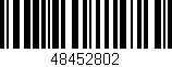 Código de barras (EAN, GTIN, SKU, ISBN): '48452802'