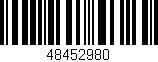 Código de barras (EAN, GTIN, SKU, ISBN): '48452980'