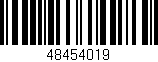 Código de barras (EAN, GTIN, SKU, ISBN): '48454019'
