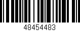 Código de barras (EAN, GTIN, SKU, ISBN): '48454483'