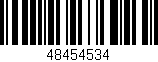 Código de barras (EAN, GTIN, SKU, ISBN): '48454534'