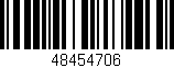 Código de barras (EAN, GTIN, SKU, ISBN): '48454706'