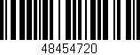 Código de barras (EAN, GTIN, SKU, ISBN): '48454720'