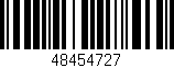 Código de barras (EAN, GTIN, SKU, ISBN): '48454727'