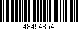 Código de barras (EAN, GTIN, SKU, ISBN): '48454854'