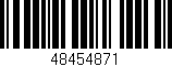 Código de barras (EAN, GTIN, SKU, ISBN): '48454871'
