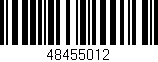 Código de barras (EAN, GTIN, SKU, ISBN): '48455012'