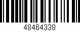 Código de barras (EAN, GTIN, SKU, ISBN): '48464338'