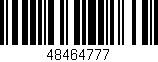 Código de barras (EAN, GTIN, SKU, ISBN): '48464777'