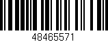 Código de barras (EAN, GTIN, SKU, ISBN): '48465571'
