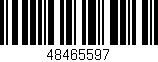 Código de barras (EAN, GTIN, SKU, ISBN): '48465597'