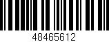 Código de barras (EAN, GTIN, SKU, ISBN): '48465612'