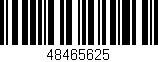 Código de barras (EAN, GTIN, SKU, ISBN): '48465625'