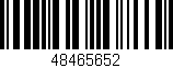 Código de barras (EAN, GTIN, SKU, ISBN): '48465652'