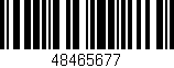 Código de barras (EAN, GTIN, SKU, ISBN): '48465677'