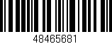 Código de barras (EAN, GTIN, SKU, ISBN): '48465681'