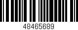 Código de barras (EAN, GTIN, SKU, ISBN): '48465689'