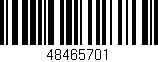 Código de barras (EAN, GTIN, SKU, ISBN): '48465701'