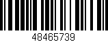 Código de barras (EAN, GTIN, SKU, ISBN): '48465739'