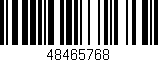 Código de barras (EAN, GTIN, SKU, ISBN): '48465768'