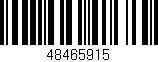 Código de barras (EAN, GTIN, SKU, ISBN): '48465915'