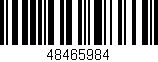 Código de barras (EAN, GTIN, SKU, ISBN): '48465984'