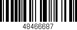Código de barras (EAN, GTIN, SKU, ISBN): '48466687'