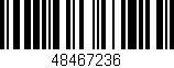 Código de barras (EAN, GTIN, SKU, ISBN): '48467236'