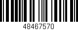 Código de barras (EAN, GTIN, SKU, ISBN): '48467570'