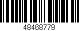 Código de barras (EAN, GTIN, SKU, ISBN): '48468779'