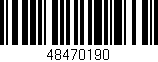 Código de barras (EAN, GTIN, SKU, ISBN): '48470190'