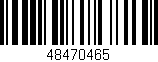 Código de barras (EAN, GTIN, SKU, ISBN): '48470465'