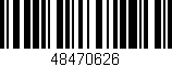 Código de barras (EAN, GTIN, SKU, ISBN): '48470626'