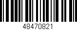 Código de barras (EAN, GTIN, SKU, ISBN): '48470821'