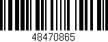 Código de barras (EAN, GTIN, SKU, ISBN): '48470865'
