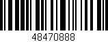 Código de barras (EAN, GTIN, SKU, ISBN): '48470888'