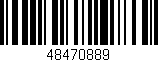 Código de barras (EAN, GTIN, SKU, ISBN): '48470889'