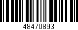 Código de barras (EAN, GTIN, SKU, ISBN): '48470893'