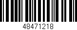 Código de barras (EAN, GTIN, SKU, ISBN): '48471218'