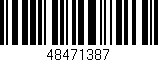 Código de barras (EAN, GTIN, SKU, ISBN): '48471387'