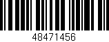 Código de barras (EAN, GTIN, SKU, ISBN): '48471456'