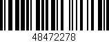 Código de barras (EAN, GTIN, SKU, ISBN): '48472278'
