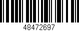 Código de barras (EAN, GTIN, SKU, ISBN): '48472697'