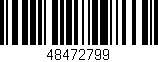 Código de barras (EAN, GTIN, SKU, ISBN): '48472799'