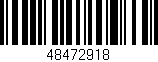 Código de barras (EAN, GTIN, SKU, ISBN): '48472918'