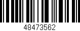 Código de barras (EAN, GTIN, SKU, ISBN): '48473562'