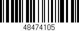 Código de barras (EAN, GTIN, SKU, ISBN): '48474105'