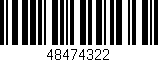 Código de barras (EAN, GTIN, SKU, ISBN): '48474322'