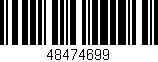 Código de barras (EAN, GTIN, SKU, ISBN): '48474699'