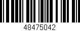 Código de barras (EAN, GTIN, SKU, ISBN): '48475042'